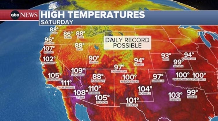 Over 40 million Americans on alert for dangerous heat